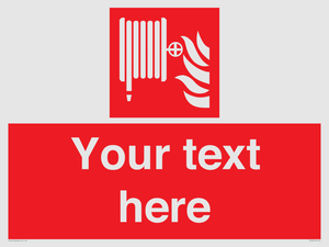 Custom Fire hose reel Sign